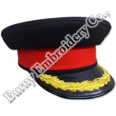 Military Officers Hands Embroidery Caps